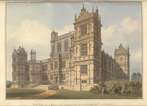 George Stubbs, North West View of Wollaton hall, Nottinghamshire; the Seat of the Right hon'ble Lord Middleton