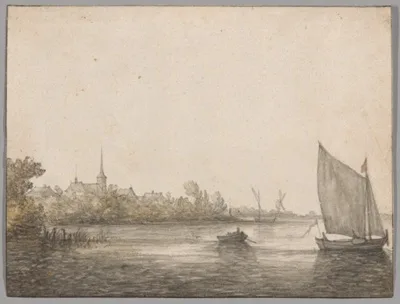 Aelbert Cuyp, View of IJsselmonde Seen Across the New Maas