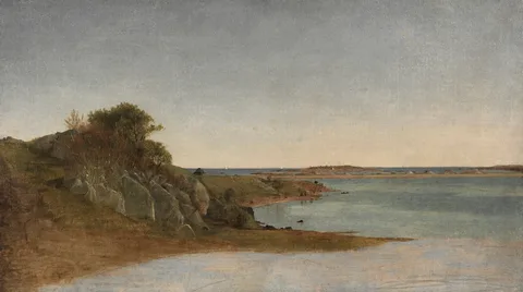 John Frederick Kensett, View near Newport