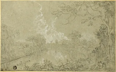 Richard Wilson, Banks of the River Dee near Eaton Hall, Cheshire