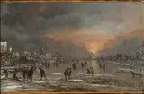 Aert van der Neer, Sports on a Frozen River
