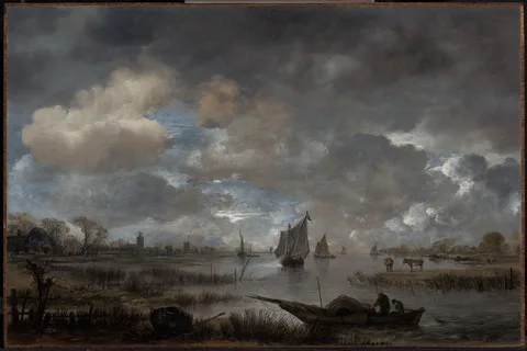 Aert van der Neer, Estuary at Twilight