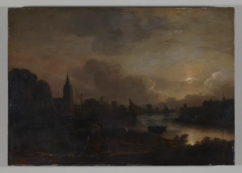 Aert van der Neer, Moonlight Landscape