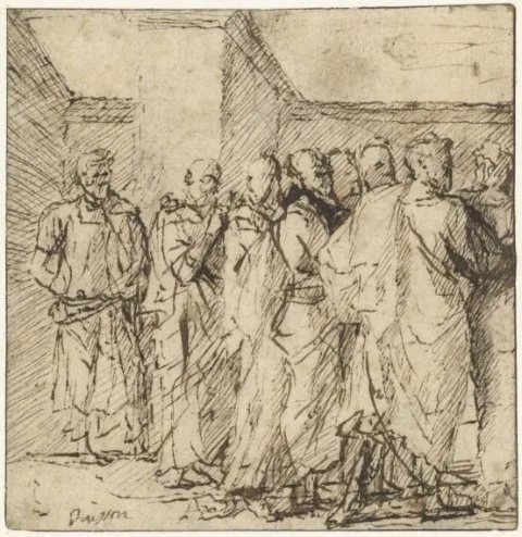 Nicolas Poussin, Studie voor de wijding der Apostelen