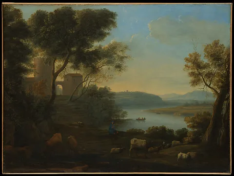 Claude Lorrain, Pastoral Landscape: The Roman Campagna