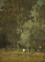 Jules Dupré, View in the Woods