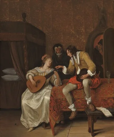 Jan Steen, Ascagnes and Lucelle (The Music Lesson)