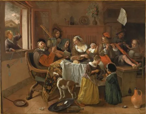 Jan Steen, The merry family