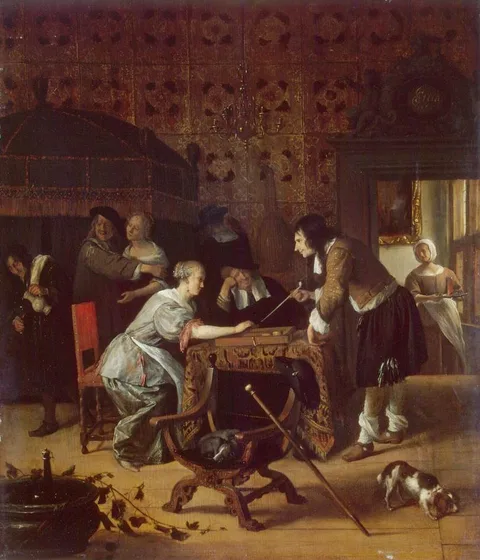 Jan Steen, Tric-Trac Players