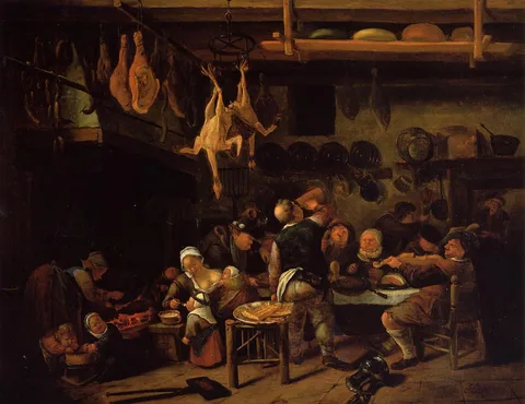Jan Steen, The Fat Kitchen