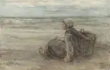 Jozef Israëls, Vissersmeisje op het strand
