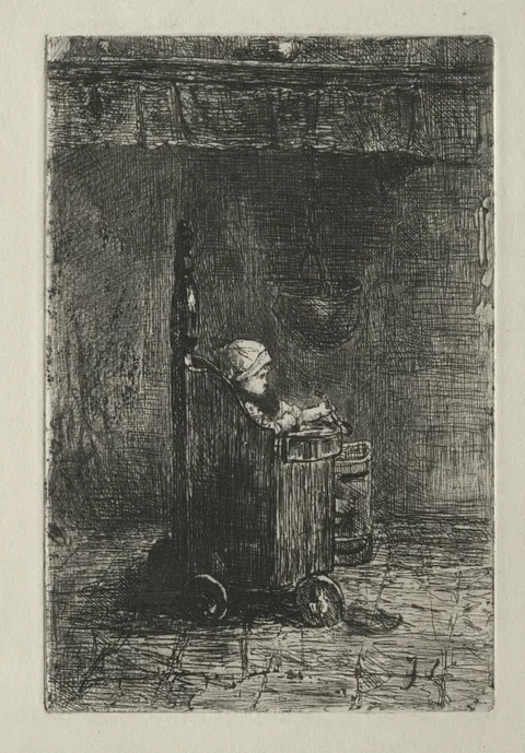 Jozef Israëls, Baby in His Chair