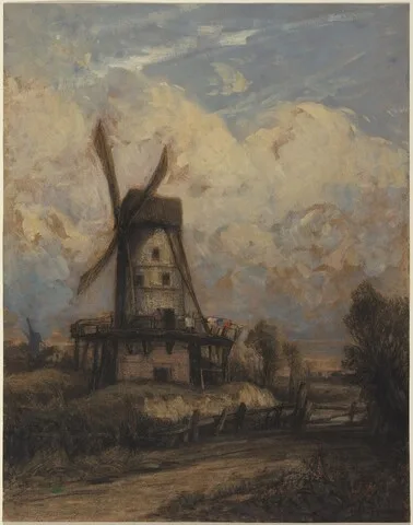 Constant Troyon, A Windmill against a Cloudy Sky