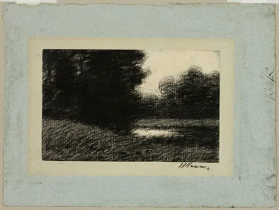 Jean-Jacques Henner, Landscape with a Pond