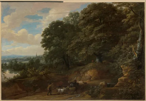 Jacques d'Arthois, Road through a Forest