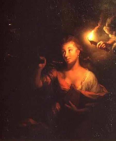 Godfried Schalcken, The Muse Clio