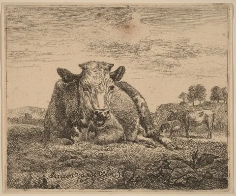 Adriaen van de Velde, Recumbent Cow