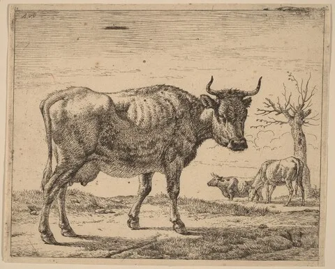 Adriaen van de Velde, Three Cows
