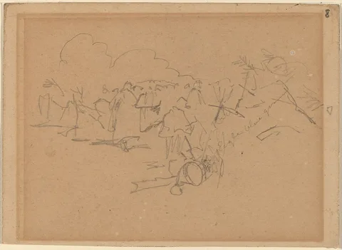 Winslow Homer, End of the March [recto]