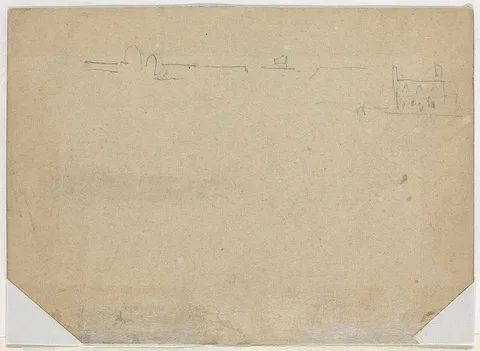Winslow Homer, Roof Line [verso]