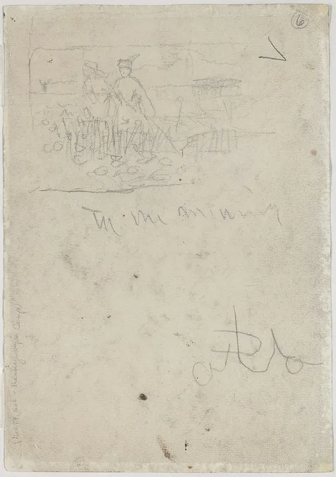 Winslow Homer, Thanksgiving in Camp [verso]