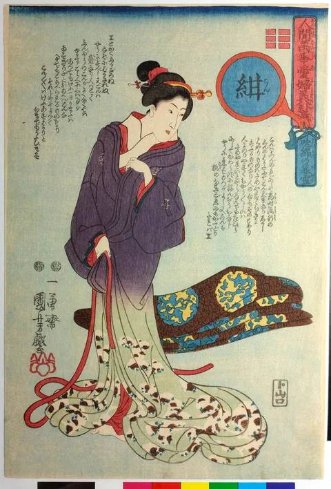 Kuniyoshi Utagawa, Incidents of Everyday Life Compared to the Eight Views and Eight Trigrams