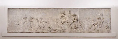 Michel Clodion, Children and satyr children leading a goat to sacrifice (part of a group)