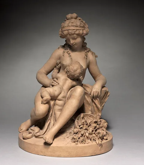 Michel Clodion, Young Woman and Child at Play