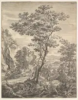 Jan Both, The Large Tree, from "Upright Italian Landscapes"