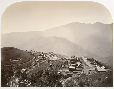 Carleton Watkins, The Town on the Hill, New Almaden