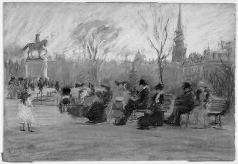 Arthur Clifton Goodwin, Late November Afternoon, Public Garden