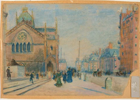 Arthur Clifton Goodwin, Dartmouth Street from Copley Square