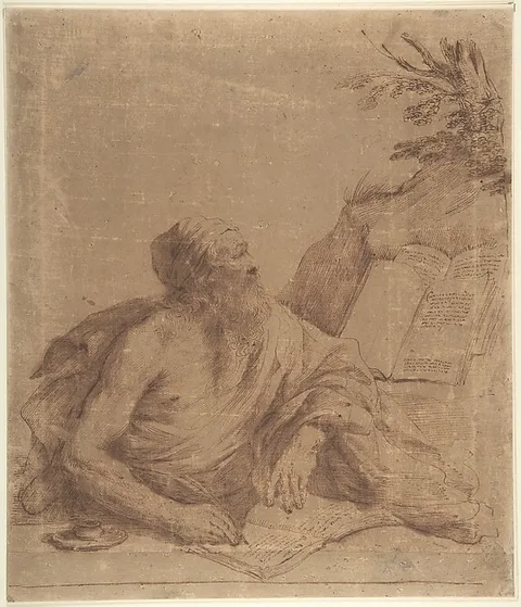 Guercino, Saint Jerome Writing