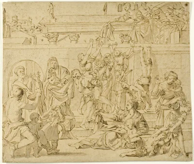 Domenichino, Saint Cecilia Distributing Alms to the Poor