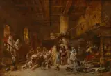 Eugène Isabey, Country Tavern, Feasting