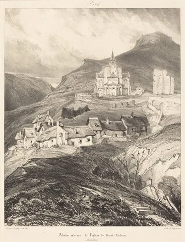 Eugène Isabey, Abside de l'église de Saint-Nectaire