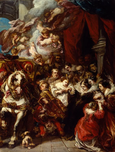 Eugène Isabey, The Departure of Elisabeth of France for Spain