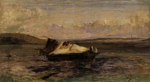 Eugène Isabey, Small Boat
