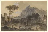 Francesco Zuccarelli, Classical Landscape: A Town and a Mountain by the Coast