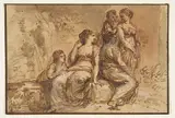 Francesco Zuccarelli, Five Young Women in a Landscape