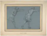 Adam Frans van der Meulen, Study of Two Soldiers Swordfighting