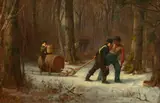 Eastman Johnson, On Their Way to Camp