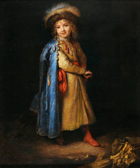 Caspar Netscher, Boy in Polish costume