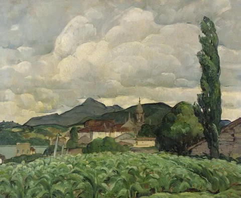 Leon Kroll, Basque Landscape