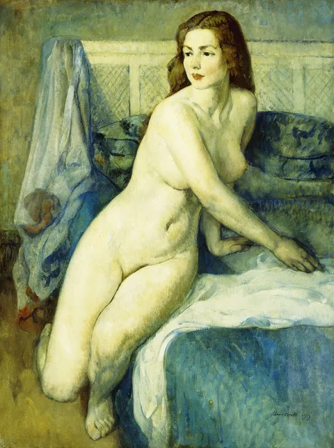 Leon Kroll, Nude in a Blue Interior