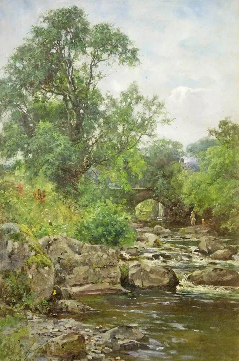 Yeend King, A Trout Stream near Chagford, Devon