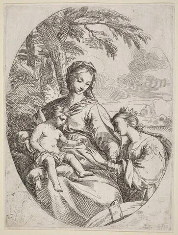 Carlo Maratti, The Mystic Marriage of Saint Catherine
