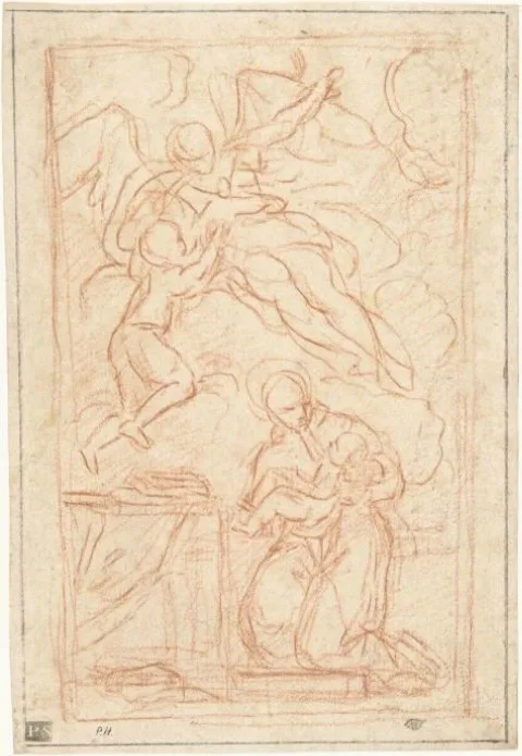 Carlo Maratti, Ontwerp voor een altaarstuk met Sint Antonius van Padua