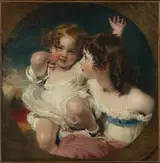 Sir Thomas Lawrence, The Calmady Children (Emily, 1818–?1906, and Laura Anne, 1820–1894)