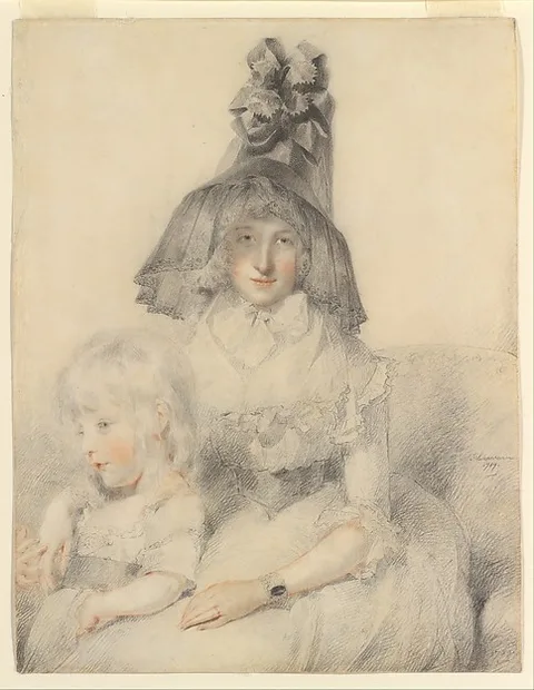 Sir Thomas Lawrence, Mrs. Papendiek and Her Son